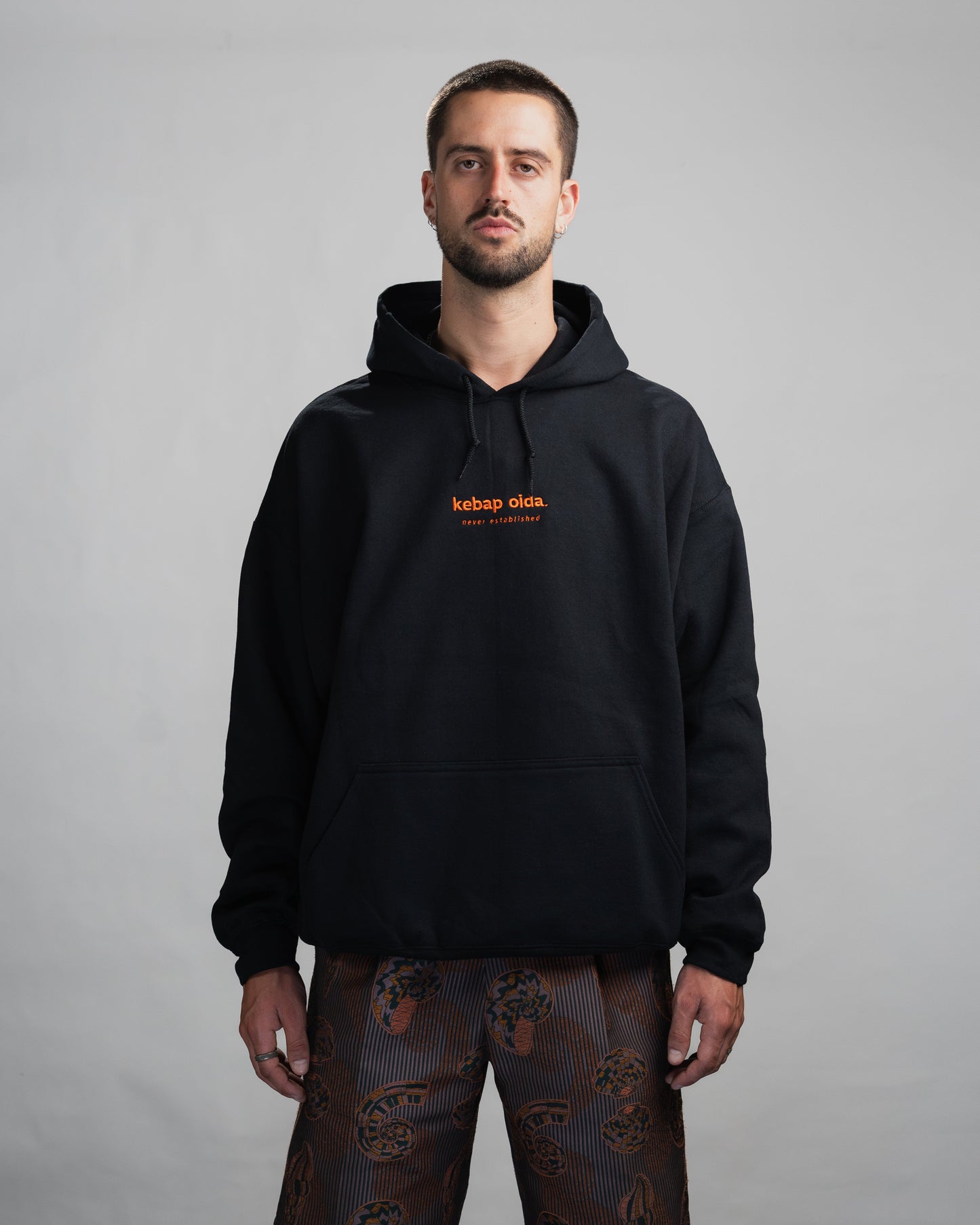 Hoodie - Never Established - Orange