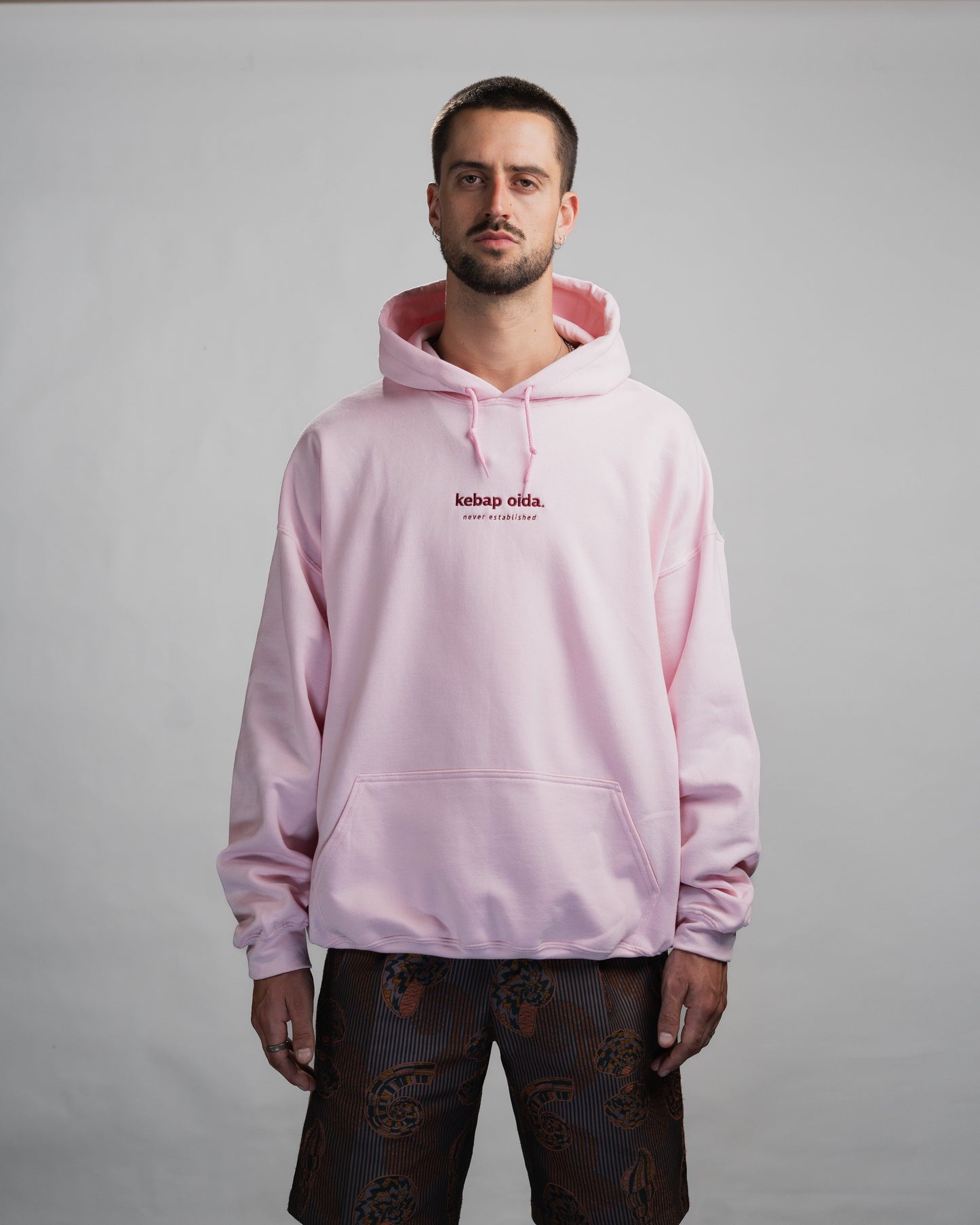 Hoodie - Never Established - Pink